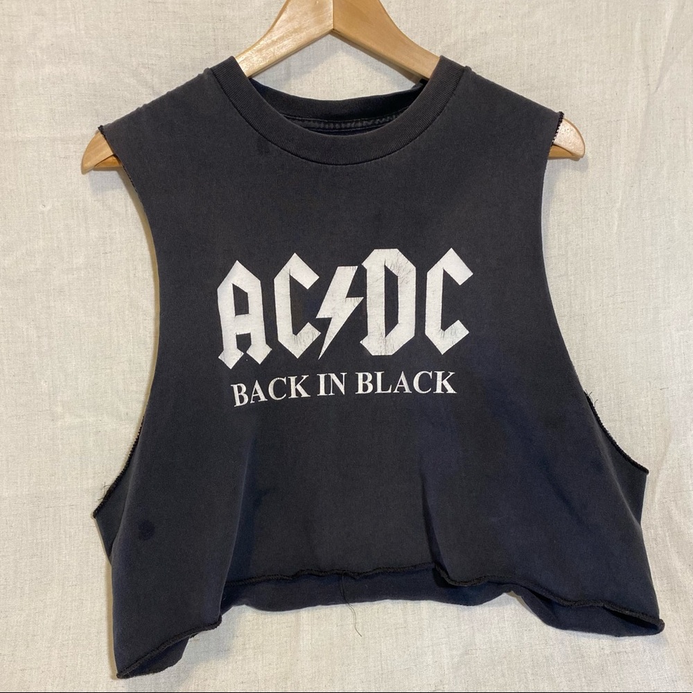 AC/DC Muscle Crop Top